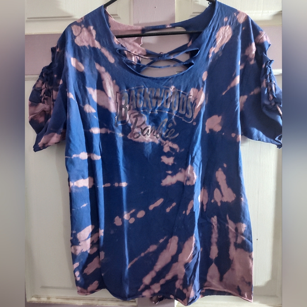 Tie-Dye Top - Blue and Pink